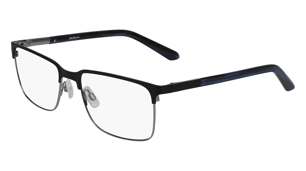 Dragon DR2015 Eyeglasses Matte Black Navy Horn 57