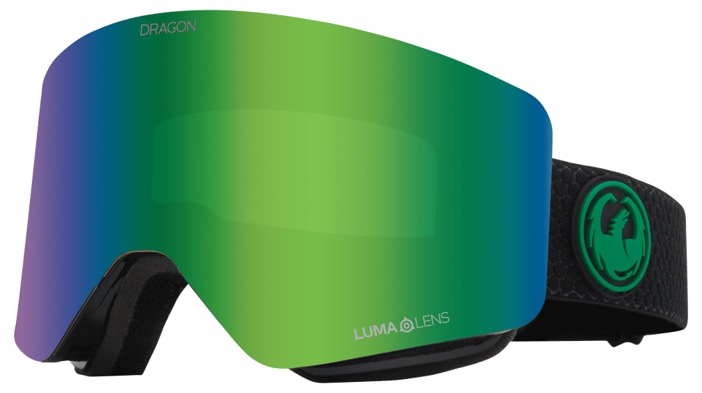 新品未使用)23-24 DRAGON R1 PREMIUMBLACK/GREEN R1 OTG Snow Goggles with Bonus Lens | Dragon Alliance